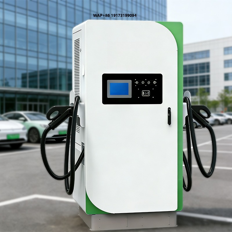 Ev Charging Pile - 60kW CCS2+CHAdeMO OCPP対応急速充電器 新エネルギー充電スタンド CCS2デュアルガン搭載 床置き型充電パイル