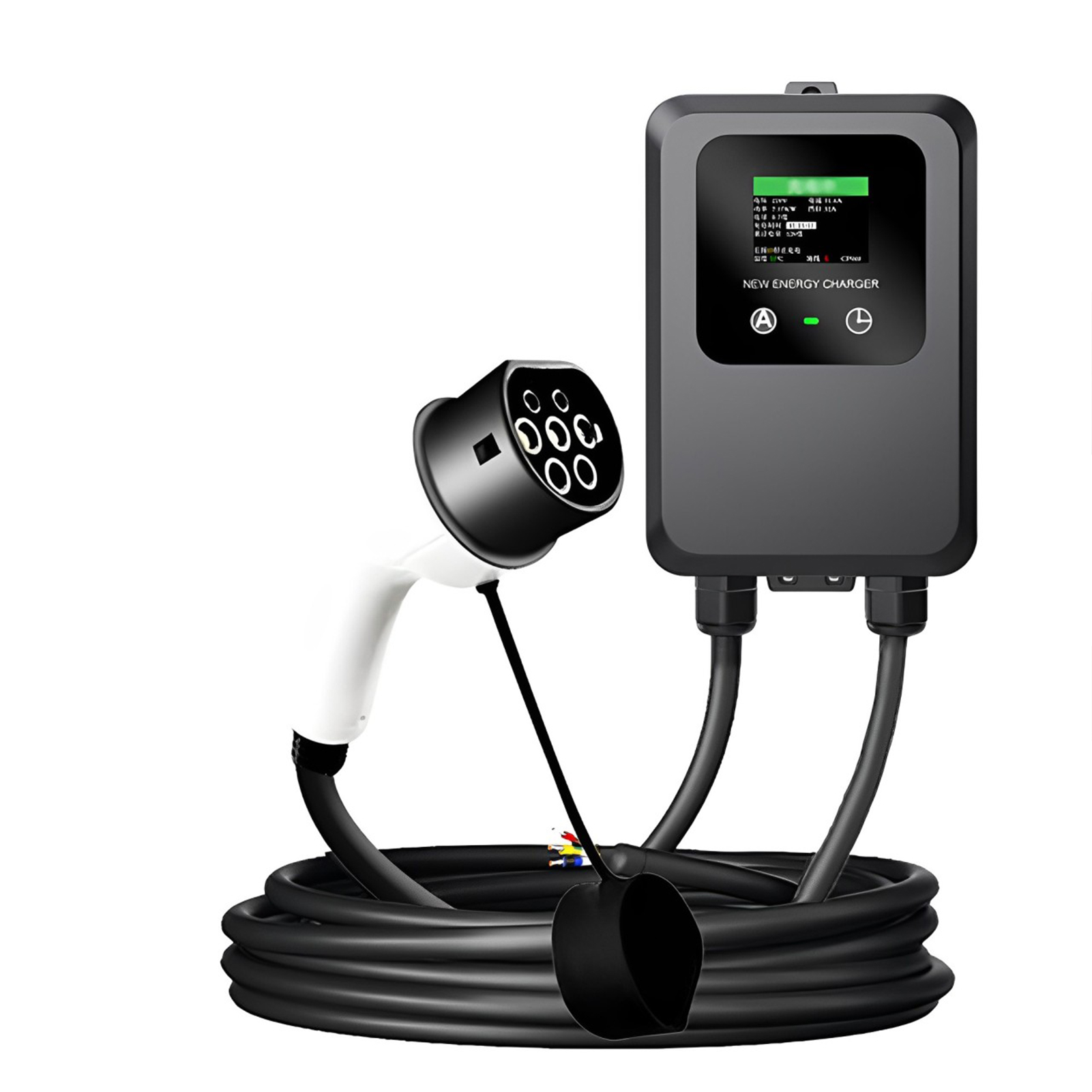 Wallbox Ev - EV 充電器 32A-24A-16A-8A 7KW 1 相電気自動車車の充電器