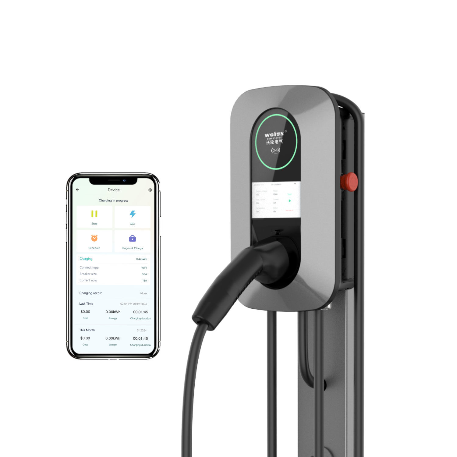22kW AC家庭用充電スタンド EVウォールボックス BY - Home Ev Charger のレビューと価格