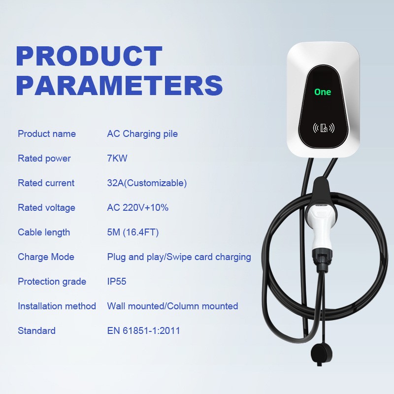 欧州規格7kWタイプ2 EV充電器 カードリーダー Tuya - Ev Charger のレビューと価格