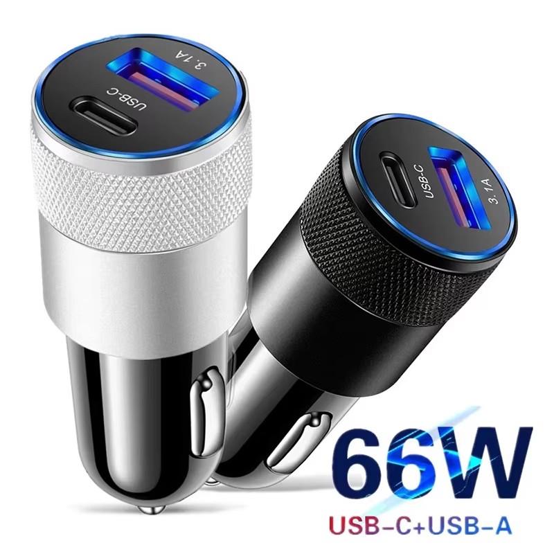 66W USB 車載充電器 Type-C 急速充電対応 Xi - Fast Ev Charger のレビューと価格