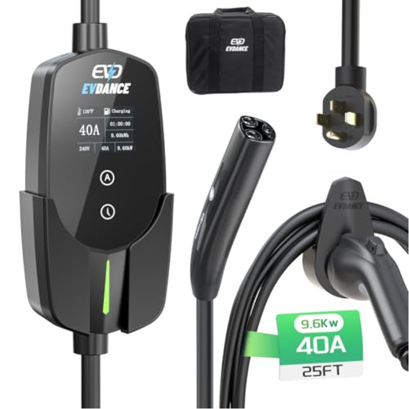 EVDANCE ポータブルEV充電器 テスラ用 40A NA - Home Ev Charger のレビューと価格