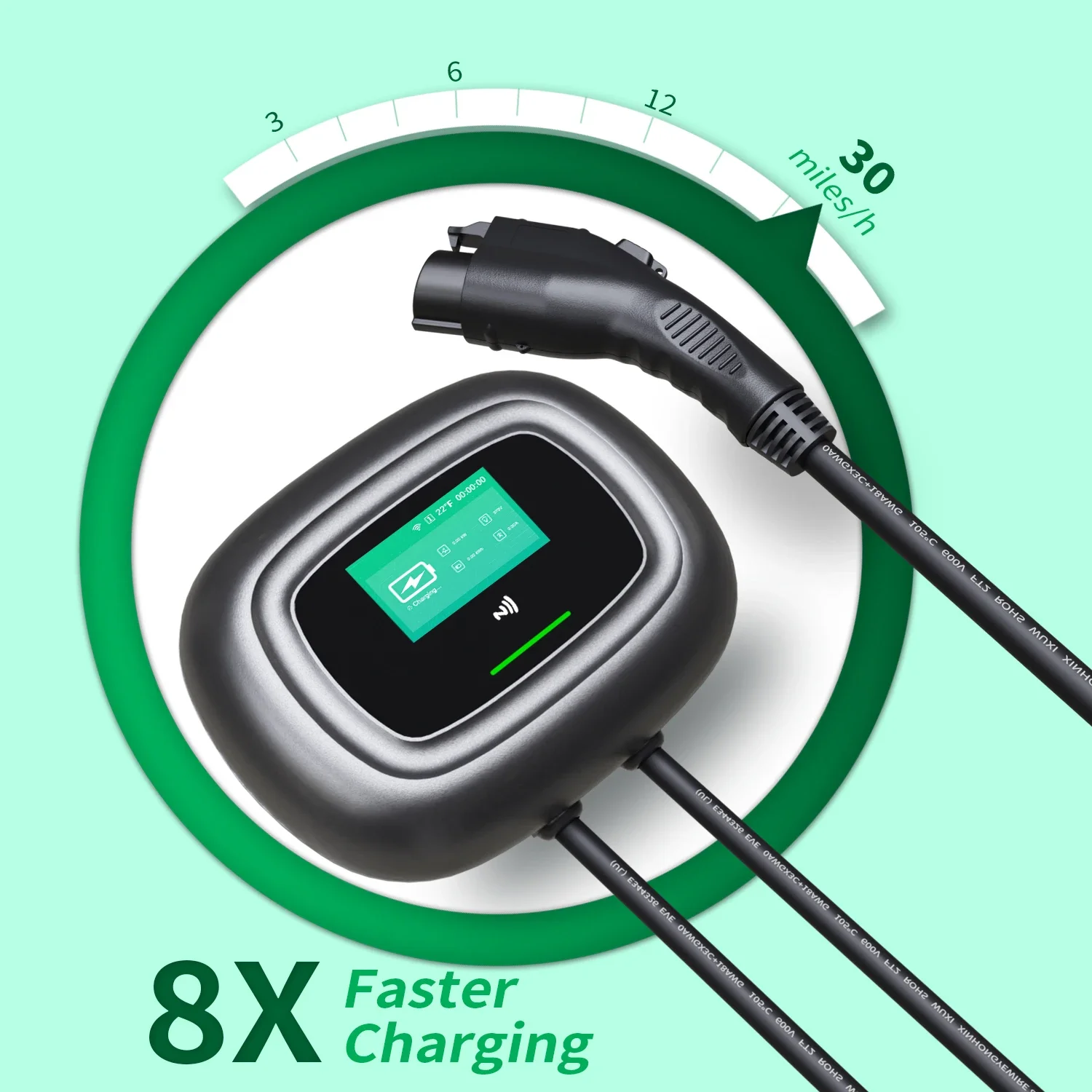 新型Khons壁掛け式電気自動車充電器 タイプ2 16A 3 - Wallbox Ev のレビューと価格