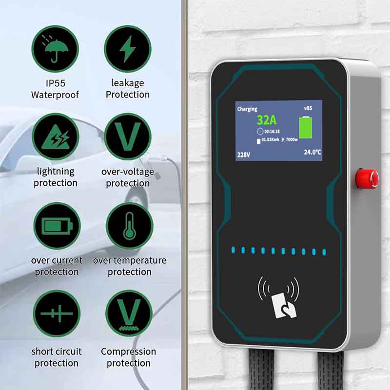 WUFEN EVSEウォールボックスEV車用充電器 電気自動 - Ev Charging Pile のレビューと価格